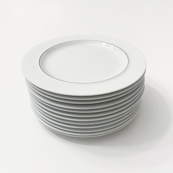 12 x Royal Copenhagen Blåkant Blue Line – Salad plates Salattallerken No 3068 - Picture 9 of 12